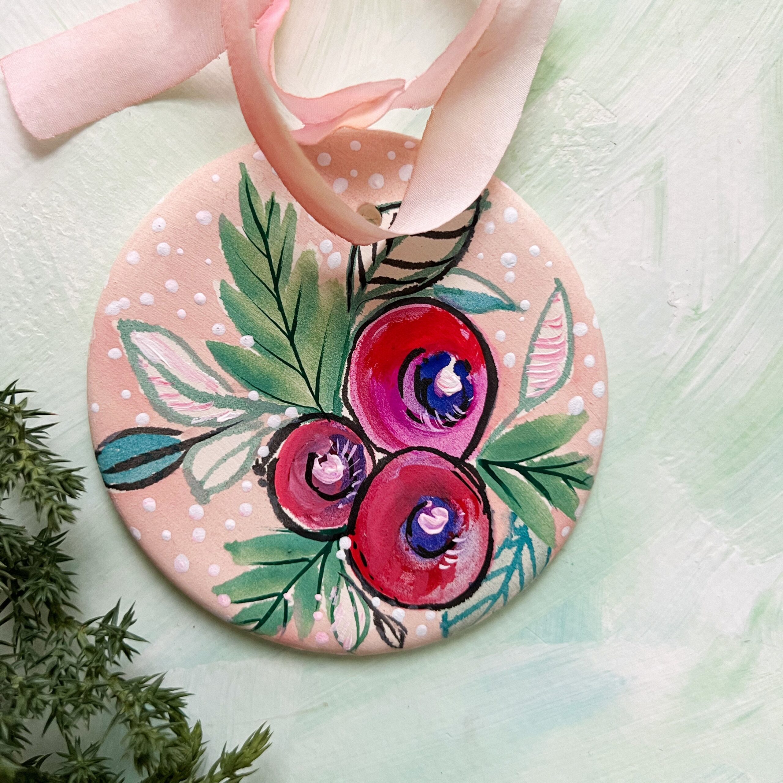 Hand Painted Ornaments 2022 – Holly 2