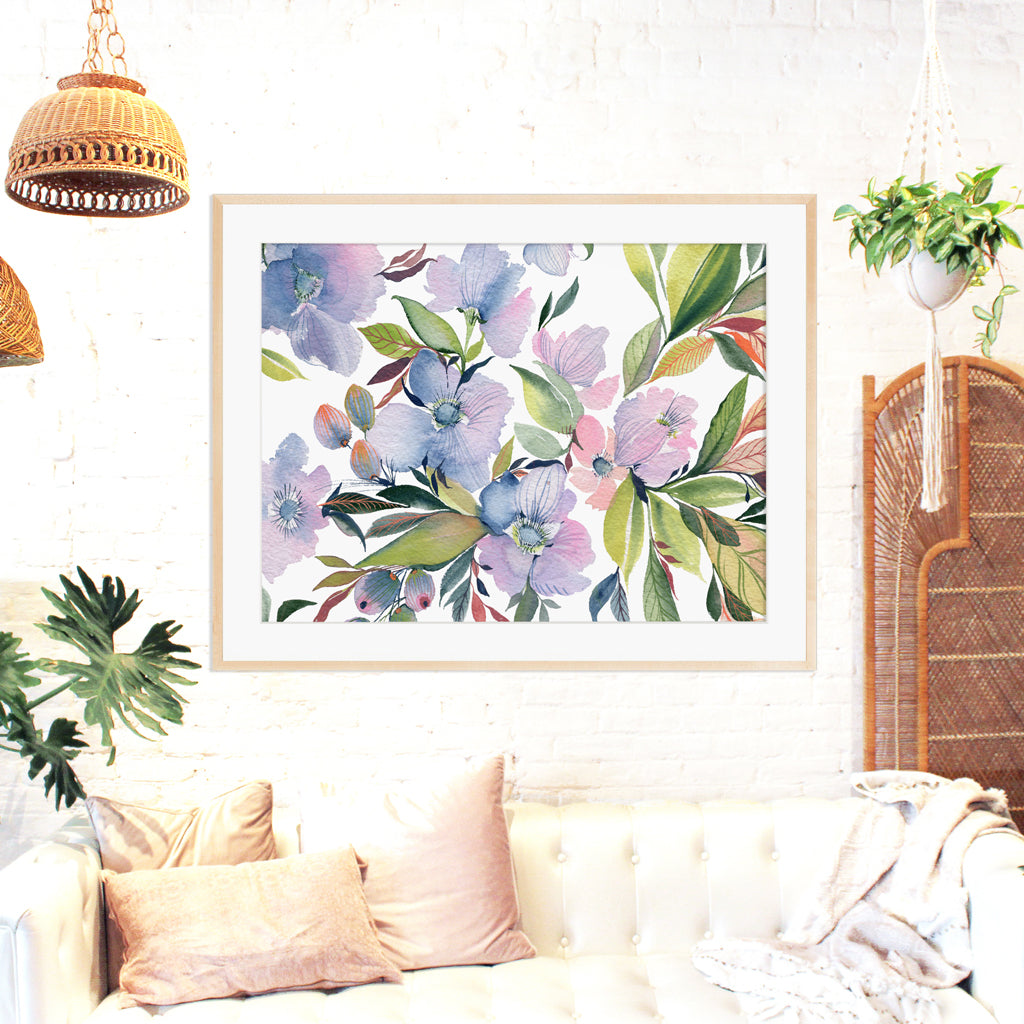 Large Format Art Print – “The Will To Exist” (Lavender Blooms)