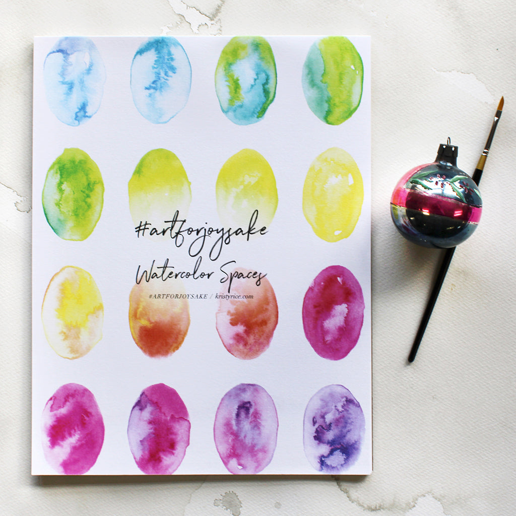 Ovals Watercolor Spaces – Watercolor Notebook