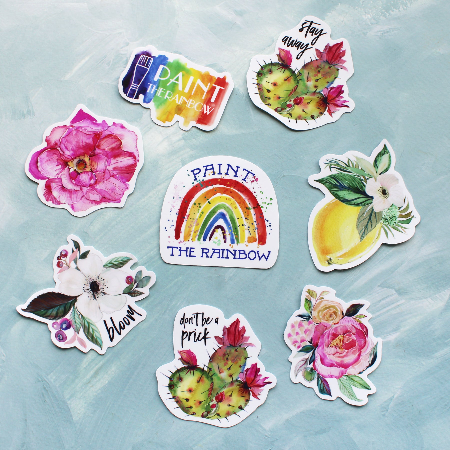 Watercolor Vinyl Stickers